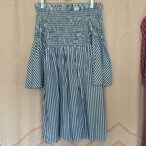 White and Blue Small Sanctuary DRESS